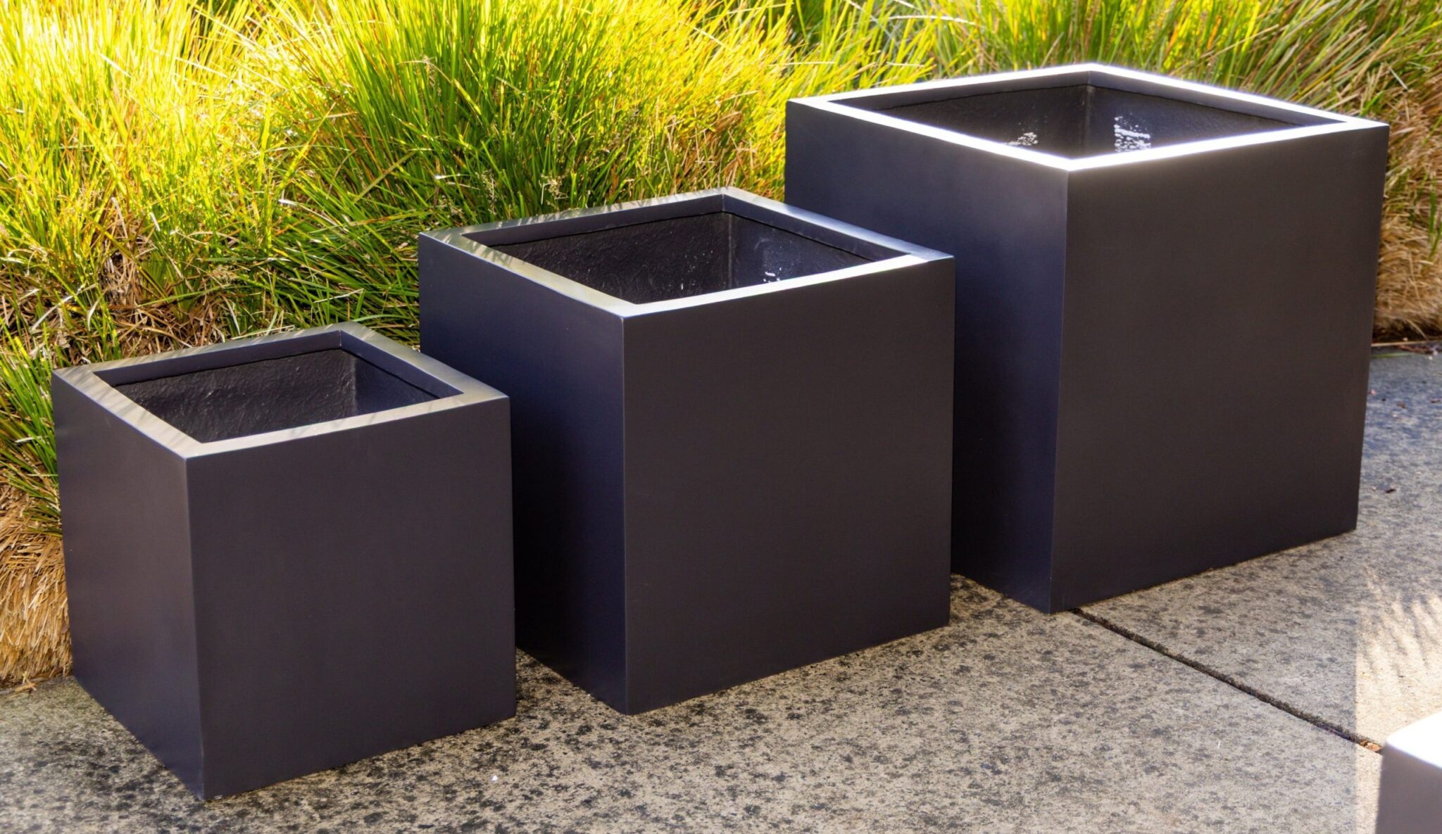 Box Square Pot Fibreglass Planter Boxes - Square - Bamboo Plus